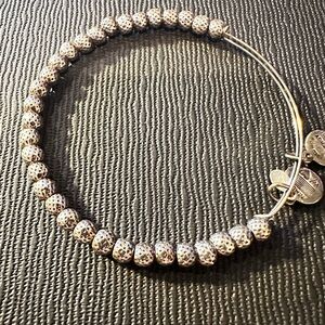 Alex and Ani Textured Silver Bracelet